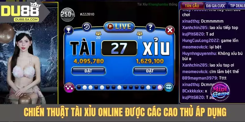 Chiến thuật tài xỉu online được các cao thủ áp dụng Chiến thuật tài xỉu online được các cao thủ áp dụng