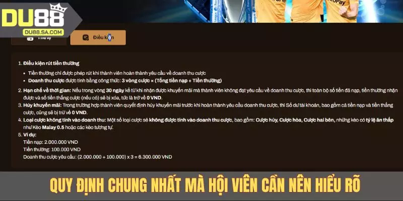 Quy định chung nhất mà hội viên cần nên hiểu rõ