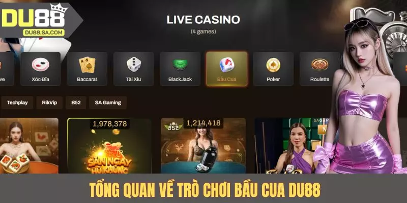 Tổng quan về trò chơi bầu cua DU88